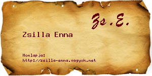 Zsilla Enna névjegykártya